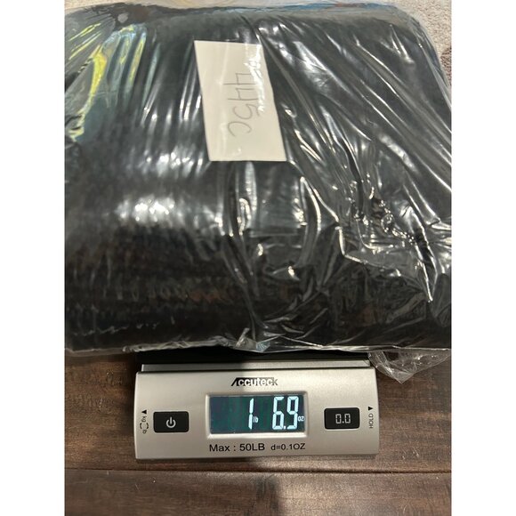 Shawl Collar Open Front Long Sleeve Cardigan Sweater Black Sz Medium Knitwear - Picture 9 of 9